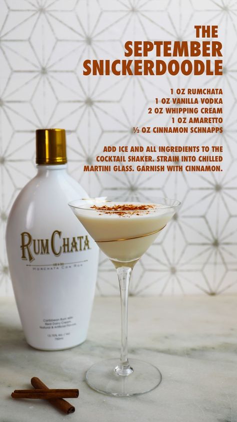 Snickerdoodle Martini, Rumchata Martini, Rumchata Drinks, Rumchata Recipes, Labor Day Party, Whipped Vodka, Recipes Drinks, Cocktail Drinks Alcoholic, Holiday Hosting