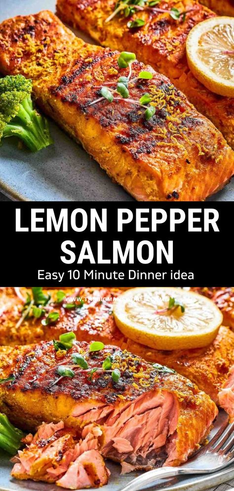 Seafood Crepes, Salmon Recipe Pan, Crisp Salad, Lemon Pepper Salmon, Seared Salmon Recipes, Salmon Recipes Pan Seared, Salmon Recipes Baked Healthy, Easy Salmon Recipes, Fish Recipes Healthy