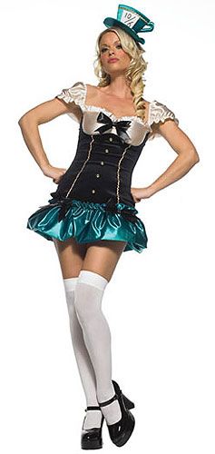 Sexy Mad Hatter Women's Costume Mad Hatter DressMad Hatter HeadpieceYou'll have one sexy costume with this Sexy Mad Hatter Women's costume. The two-piece 100 pol Tea Party Princess, Mad Hatter Halloween Costume, Mad Hatter Cosplay, Hatter Costume, Mad Hatter Costume, Alice In Wonderland Costume, Princess Tea Party, Wonderland Costumes, Party Hostess