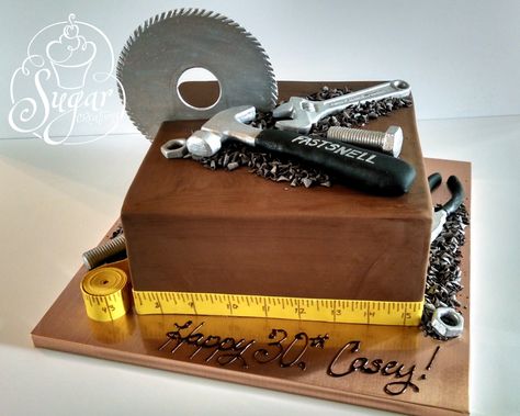 construction tools cake | Flickr - Photo Sharing!                              … Construction Party Ideas, Tools Birthday Party, Birthday Cake For Men, Cake For Men, Tools Cake, Construction Cake, New Birthday Cake, New Birthday, Fathers Day Cake