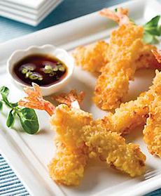 shrimp-tempura-230 Tempura Recipe, Shrimp Tempura, Asian Sauce, Great Appetizers, Food Goals, Chesapeake Bay, Crab Cakes, Tempura, Shrimp Recipes