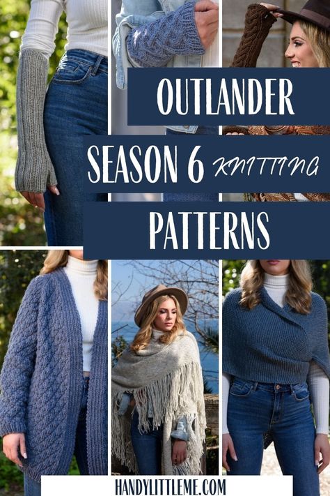 Free Outlander Knitting Patterns, Outlander Inspired Crochet Patterns, Modern Outlander Fashion, Outlander Costumes Diy, Outlander Crochet Pattern Free, Outlander Inspired Outfits, Outlander Knitting Patterns Free, Sontag Shawl, Outlander Patterns