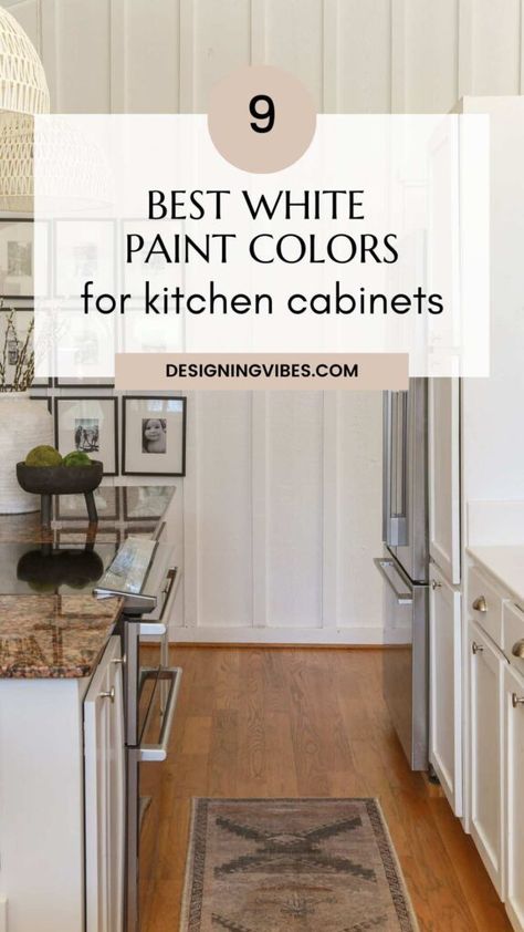 White Kitchen Caninets, White Paint Colors For Cabinets, Best Sherwin Williams White, Sherwin Williams White Paint Colors, Paint Colors For Cabinets, Sherwin Williams White Paint, Camper Projects, White Kitchen Paint Colors, Perfect White Paint