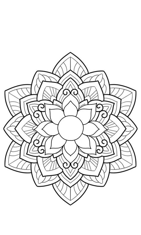 Mandala Hand Tattoo Stencil, Round Mandala Tattoo, Simple Mandala Coloring Pages, Mandala Tattoo Stencil, Tattoo Design Mandala, Mandala Tattoo Sleeve Women, Mandala Tattoo Shoulder, Mandala Tattoo Back, Simple Mandala Tattoo