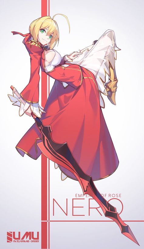 Nero Claudius Fate, Fate Art, Nero Claudius, Fate Extra, Fate Characters, Anime Demon Boy, Fate Stay Night Anime, Character References, Fate Anime Series