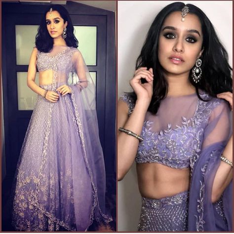 Shraddha Kapoor In Lehenga, Lavender Lengha, Tanya Ghavri, Kresha Bajaj, Lavender Lehenga, Lehnga Dress, Designer Bridal Lehenga, Indian Bridal Lehenga, Red Lehenga