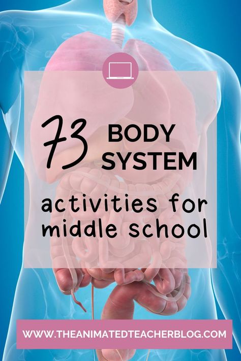 73 body system activities and ideas for middle school teachers Science Games Middle School, Body Systems Middle School, Human Body Systems Activities, Body Systems Activities, Teaching Middle School Science, Human Body Science, Human Body Activities, Science Classroom Decorations, Middle School Science Experiments