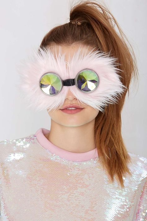 H0les Seein' Thangs Faux Fur Goggles, $100 Futuristic Fashion Editorial, Crazy Sunglasses, Glasses Collection, Funky Glasses, High Fashion Accessories, Mens Fashion Editorial, Aviator Sunglasses Mens, Futuristic Fashion, Looks Black