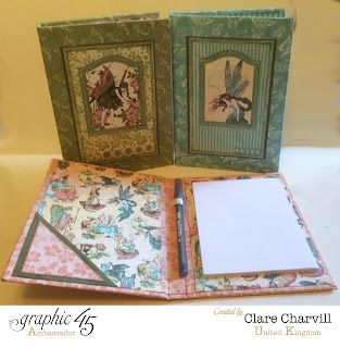 Diy Note Pad, Altered Composition Books, Notebook Holder, Easel Calendar, Note Pad Holder, Post It Note Holders, Note Pad Covers, Mini Album Tutorial, Book Holder