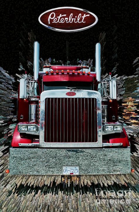 Nice Peterbilt Logo, Truck Tattoo, Custom Big Rig, Custom Big Rigs, Peterbilt 379, Show Trucks, Heavy Duty Trucks, Kenworth Trucks, Logo Wallpaper