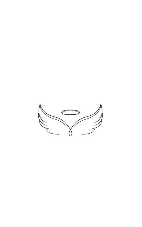 Memorial Tattoo Ideas, Getting A Tattoo, Memorial Tattoo, Minimalist Tattoos, Memorial Tattoos, Angel Wings, Tattoo Ideas, Angel, Tattoos