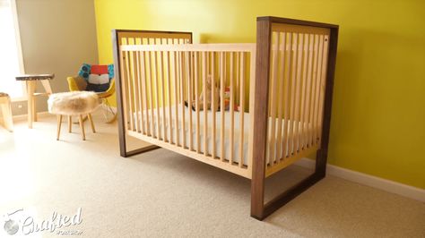 Baby Crib Baby Crib Woodworking Plans, Baby Crib Designs, Wooden Baby Crib, Modern Baby Cribs, Crib Woodworking Plans, Modern Crib Bedding, Perlengkapan Bayi Diy, Baby Crib Diy, Crib Design