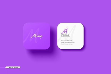 Round corner square business cards mocku... | Premium Psd #Freepik #psd #square-business-card #square-card #business-card-mockup #square-mockup Square Business Cards, Visiting Card Design, Color Pallete, Free Business Cards, Card Mockup, Square Business Card, Card Business, Square Card, Visiting Cards