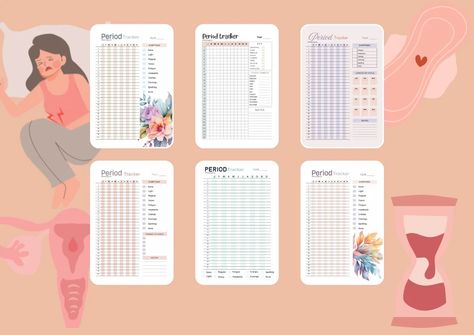 7 Free Printable Period Tracker: Your Ultimate Menstrual Cycle Calendar - AffectionTag Printable Period Tracker, Free Period Tracker, Menstrual Cycle Calendar, Menstrual Cycle Tracker, Fertility Tracker, Cycle Tracker, Mother And Baby Animals, Period Tracker, Tracker Free