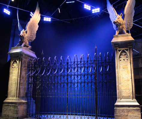 Hogwarts gate Harry Potter Activities, School Of Witchcraft, Harry Potter Crafts, J K Rowling, Harry Potter Birthday, Hogwarts School, Entrance Gates, Celebrity Art, Best Interior Design