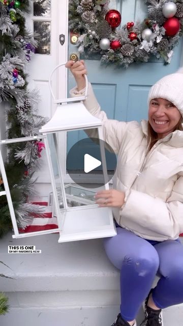 Shannon Doherty on Instagram: "OUTDOOR HOLIDAY DECOR HACK!! 🎄SAVE THIS!! How cute do these look outside? You can switch up the ornament colors and add different fairy lights! COMMENT - Link - I will send you links for these lanterns ans onrnaments to set yours up outside this year!! These lanterns sold out early last year!! FOLLOW ME @athomewith.shannon for all my favorite tips and tricks as a Mom of 4!! #momhacks #momhack #decorhacks #decorhack #christmasdecor #christmas #christmasdecorations #momsofinstagram" Christmas Lantern Outdoor, Decorating Lanterns For Christmas, Christmas Deck Decorating Ideas, Christmas Hacks Tips And Tricks, Winter Lantern Ideas, Xmas Lanterns Ideas, Lanterns Christmas Decor, Diy Lantern Decor, Christmas Lanterns Decorated Diy