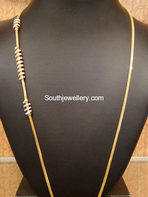 Thaali Chain Models photo Thalli Chain Designs Gold, Thaali Chain Designs Gold, Mangalya Chain Designs Gold, Thali Chain Designs Gold, Chain Designs Gold, Thali Chain, Gold Long Chain, Mangalsutra Chain, Black Beads Mangalsutra Design