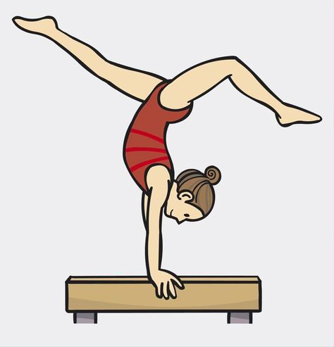 Art Gymnastics, Gymnastics Balance Beam, Art To Buy, Santa Cartoon, Gymnastics Poses, Acrobatic Gymnastics, Gymnastics Pictures, Cool Pencil Drawings, People Poses