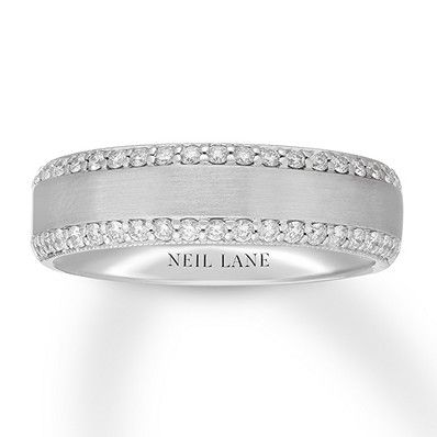 Men Wedding Rings With Diamonds, Mens Wedding Rings With Diamonds, Mens Wedding Bands With Diamonds, Men Wedding Bands, His Ring, Neil Lane, Mens Diamond Wedding Bands, Sterling Silver Jewelry Rings, Jewelry Advice