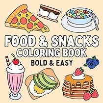 Miles Art, Childrens Books Activities, Food And Snacks, Easy Designs, Designs Coloring Books, Easy Coloring, Relaxing Art, Food Snacks, Easy Coloring Pages