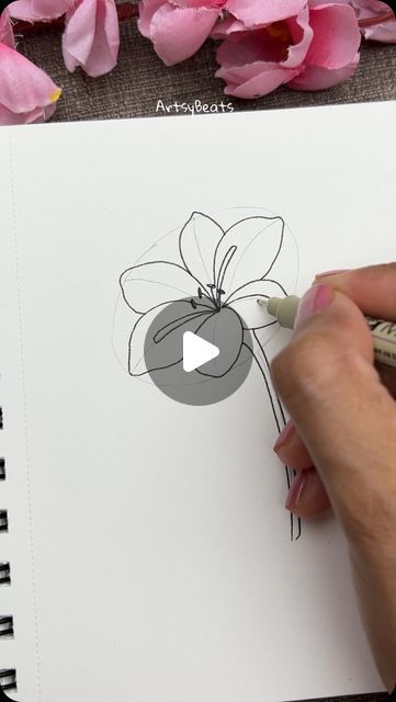 How To Draw Daisy Flowers Step By Step, How To Draw Flowers Step By Step Easy, Easy Flower Drawings Step By Step, How To Draw Flowers Easy, Easy Floral Drawing, How To Draw A Flower, How To Draw Flowers Step By Step, Drawing Flowers Step By Step, Easy Flower Drawings Simple