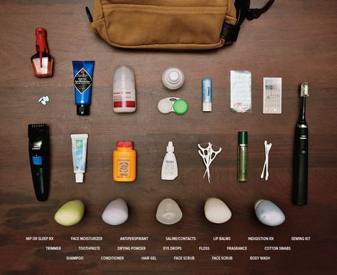 How to Pack a Dopp Kit Like a Pro - Gear Patrol Travel Bag Essentials, Map Vintage, Mens Travel, Mens Travel Bag, Scrapbook Printables, Dopp Kit, Packing Tips For Travel, Travel Toiletries, Travel Kits