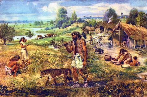 The Story Begins: The story begins with Epi-Paleolithic hunters developing a new awareness of their environment and its food resources, both plant and animal. Even before the beginning of the Holoc… Stone Age, Neolithic Revolution, Paleolithic Period, Agricultural Revolution, Prehistoric Man, Ancient Humans, Early Humans, Hunter Gatherer, Ancient Origins