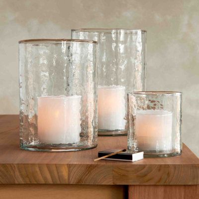 Our series of white intends to achieve a clean and crisp look neutral enough for any dÃ©cor. Suitable for tea light or votive candles. Highland Dunes Size: 8.1" H x 5.8" W x 5.8" D | Highland Dunes Candleholder-clear 8.1 H x 5.8 W x 5.8 D in Glass | 8.1" H x 5.8" W x 5.8" D | Wayfair Desk Organization Office, Tea Bar, Visual Display, Centerpiece Bowl, Mirror Art, Linen Placemats, Holiday Lights, Votive Candles, 7 H