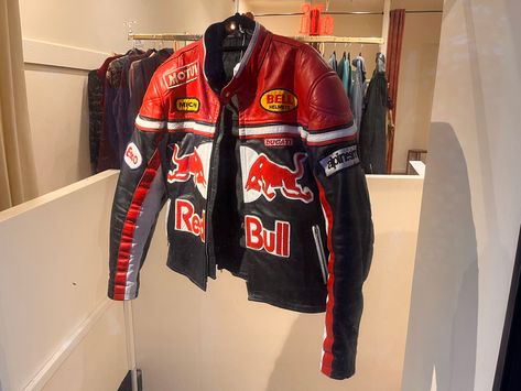 Racer jacket Redbull Racer Jacket, Y2k Racer Jacket, Racer Costume, Racer Jackets, Racing Jackets, Diy Jacket, Racer Jacket, Diy Clothes Design, Concept Clothing