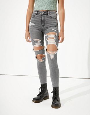 I'm sharing the love with you! Check out the cool stuff I just found at AEO: https://www.ae.com/us/en/p/3435_2920_003 Grey Ripped Jeans, Cute Ripped Jeans, Ripped Jeans Style, Outfit Aesthetics, Random Clothes, Ripped Jeans Outfit, Western Outfits Men, Outfits Edgy, Ripped Pants