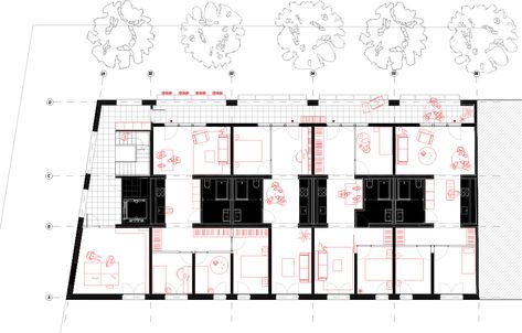 Gallery of La Balma Collective Housing / Lacol + LaBoqueria - 14 Cooperative Housing, Co Housing Community, Housing Cooperative, Social Housing Architecture, Co Housing, Collective Housing, Modular Housing, Urban Housing, Community Housing