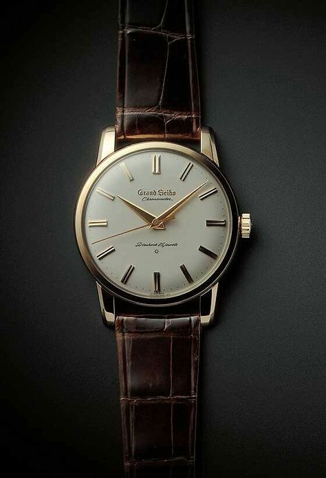 Seiko Coutura, Japanese Jewelry, Seiko Men, Grand Seiko, Best Watches For Men, Vintage Watches For Men, Seiko Watches, Classic Watches, Brown Leather Strap