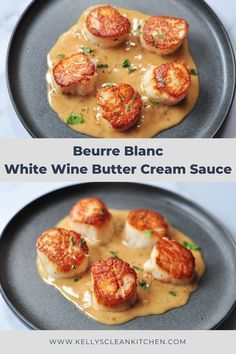 Shrimp Beurre Blanc, Pureed Sauce Recipes, Crab In Cream Sauce, White Wine Beurre Blanc Sauce, Shrimp White Wine Sauce, Berblonk Sauce, Citrus Buerre Blanc Sauce, Crab Cream Sauce For Fish, White Wine Steak Sauce