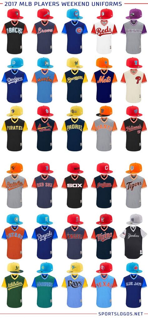 Like A Rainbow: MLB Announces Bright, Colourful Players Weekend | Chris Creamer's SportsLogos.Net News and Blog : New Logos and New Uniforms news, photos, and rumours Youth Baseball Uniforms, Mlb Uniforms, Cardinals Players, Red Sox Jersey, Baseball Fashion, Sitting On A Bench, Mlb Team Logos, Little League Baseball, Baseball Jersey Men