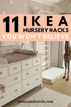 Best Nursery Ideas, Baby Nursery Girl Ideas, Nursery Room Idea, Baby Ikea Room, Nursery Ikea Ideas, Functional Nursery Ideas, Ikea Pax Nursery, Nursery Closet Organization Sliding Door, Nursery Ideas On A Budget