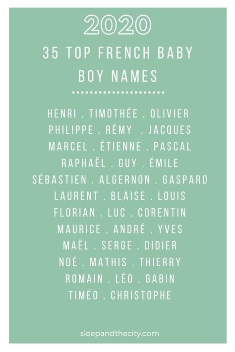 The Top 70 French Baby Boy Names — Sleep and the City Baby Names French, Rare Beautiful Names Boys, Cute French Names, French Names Male, Names List, Old French Names, French Name, Name Inspiration Boy, French Names Boys