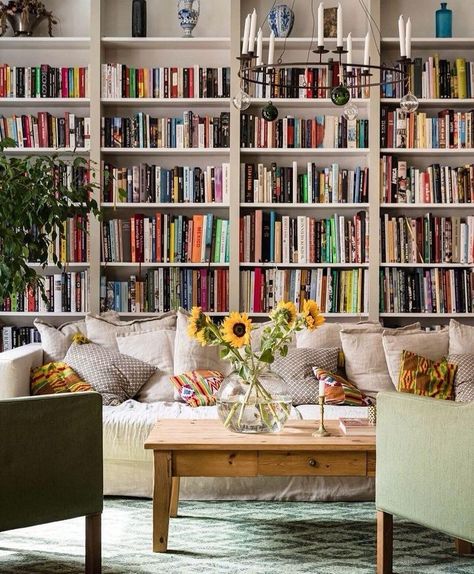 Latest Sofa, Sofa Design Ideas, Latest Sofa Designs, Bookshelves In Living Room, Home Library Design, Home Libraries, Living Room Inspo, Home Library, Apartment Living Room