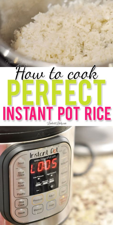 Instant Pot Rice, Instant Pot Freezer, Instant Pot Freezer Meals, Pressure Cooker Rice, Damien Rice, Perfect Rice, Anne Rice, Best Instant Pot Recipe, Pressure Cookers