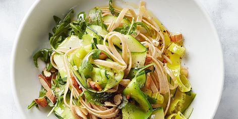 Zucchini Ribbons, Pasta, and Arugula | Better Homes & Gardens Zucchini Pasta Salad, Healthy Pasta Salad Recipes, Healthy Pasta Salad, Zucchini Ribbons, Zucchini Ribbons Pasta, Healthy Italian, Healthy Pasta, Zucchini Pasta, Healthy Pastas