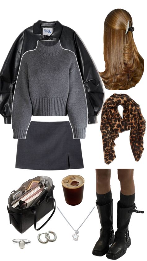 fall outfit outfit for university back to school outfit Outfit Inso, University Outfit, Capsule Wardrobe Outfits, Back To School Outfit, Wardrobe Outfits, Cold Weather Outfits, Cute Everyday Outfits, Back To School Outfits, Outfit Goals