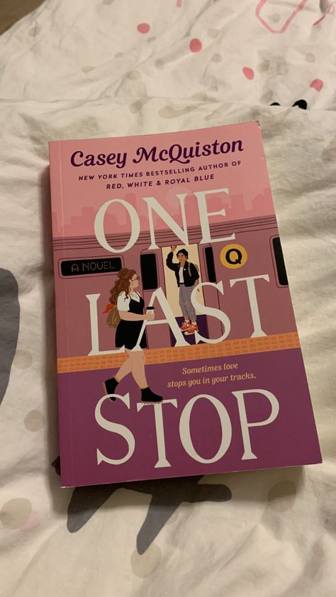 One Last Stop Book, One Last Stop Casey Mcquiston, Wlw Books, Sapphic Books, One Last Stop, Books Wishlist, Casey Mcquiston, Queer Books, Library Aesthetic