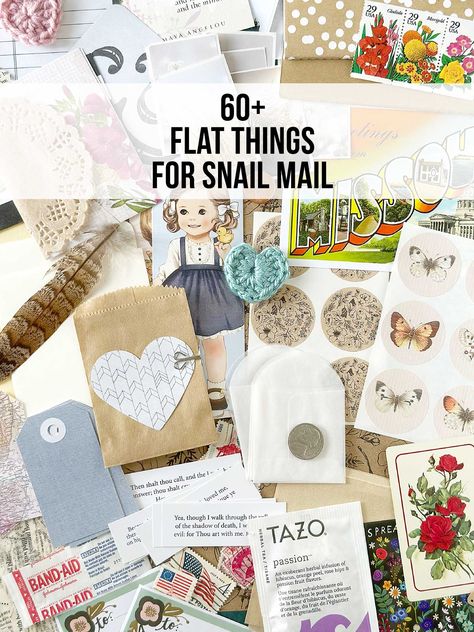 Diy Gifts To Mail, Fun Penpal Ideas, Things To Send In The Mail, Things To Mail In An Envelope, Snail Mail Gifts Ideas, Grandparent Pen Pal Ideas, Flat Things To Send In The Mail, Small Mailable Gifts, Fun Things To Send In The Mail