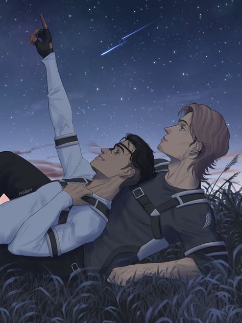 AJ on Twitter: "Stargazing #AttackOnTitan #jeanmarco #jeankirstein #MarcoBott #aot #ShingekiNoKyojin… " Jean And Marco, Attack On Titan Jean, Atack Ao Titan, Attack On Titan Ships, 5 Anime, Attack On Titan Fanart, A Silent Voice, Attack On Titan Art, Fanarts Anime