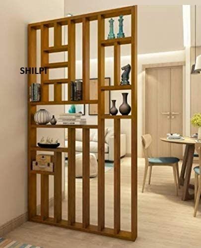 Shilpi Modern Look Partition with Display Rack (Design-1) : Amazon.in: Furniture Partition Shelf, Door Partition, Dining Partition, Modern Partition, Porch Cabinet, Shelf Divider, Modern Partition Walls, Room Partition Wall, Small Salon