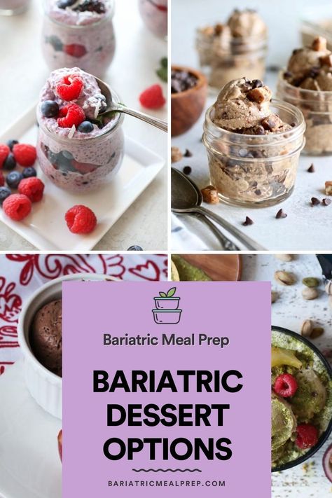 Bariatric Friendly Desserts, Baratric Diet, Bariatric Sweet Snacks, Pureed Stage Bariatric Recipes, Bariatric Cake Recipes, Stage 4 Bariatric Recipes, High Protein Soft Foods After Surgery Bariatric, Bariatric Sweet Treats, Soft Food Diet After Surgery Bariatric Eating