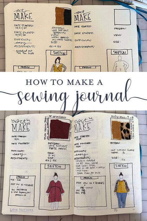 Sewing Lessons, Sewing Basics, Sewing Journal, Journal Entry, Techniques Couture, Sewing Class, Diy Sewing Clothes, Diy Couture, Sewing For Beginners