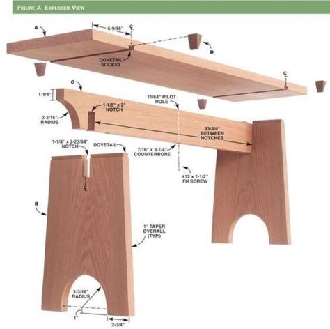 Sliding Dovetail, Carpentry Projects, Wood Joints, Diy Holz, Wood Working Gifts, Wood Plans, Woodworking Bench, Wooden Bench, Woodworking Furniture