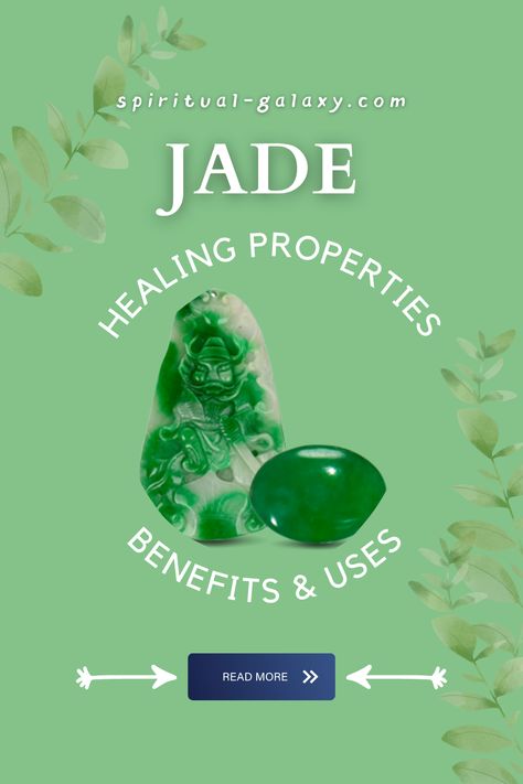 Jade Benefits Stone, Jade Crystal Benefits, Jade Stone Meaning, Jade Crystal Meaning, Crystal Meanings Charts, Jade Properties, Jade Meaning, Crystal Work, Jewelry Knowledge