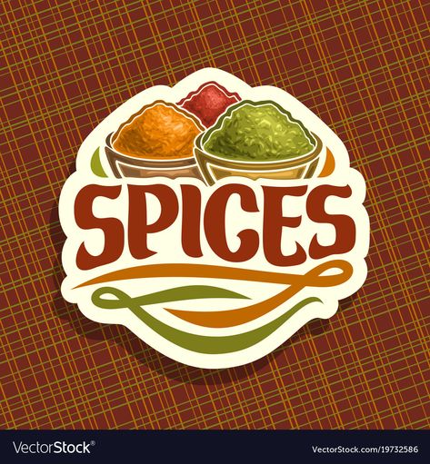 Spices Logo, Spices Vector, African Logo, Brand Name Ideas, Paprika Spice, Herbs Illustration, Shop Name Ideas, Nature Logo Design, Spice Shop