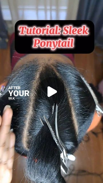 Extended Ponytail Weave With Braids, Vpart Low Ponytail, Short Hair Ponytail Black Women, Slick Braided Ponytail Tutorial, Sleek Ponytails With Weave, Sleek Low Ponytail Weave, Black Hair Ponytail With Bangs, How To Sleek Ponytail Black Women, Diy Sleek Ponytail Weave